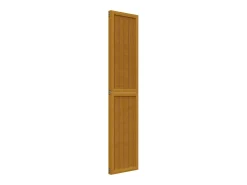 Tabique divisorio de 3 paneles en madera maciza de paulownia marrón