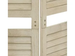 Tabique divisorio de 5 paneles 175x165 cm madera de paulownia