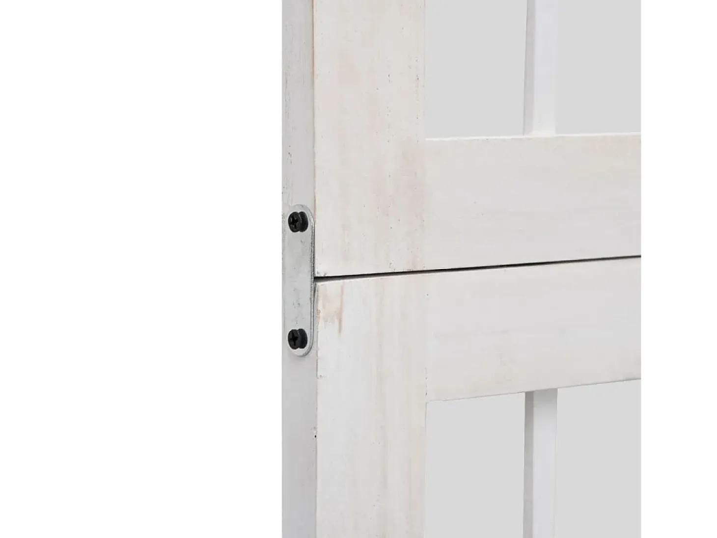 Tabique divisorio de 6 paneles en madera maciza de paulownia blanca