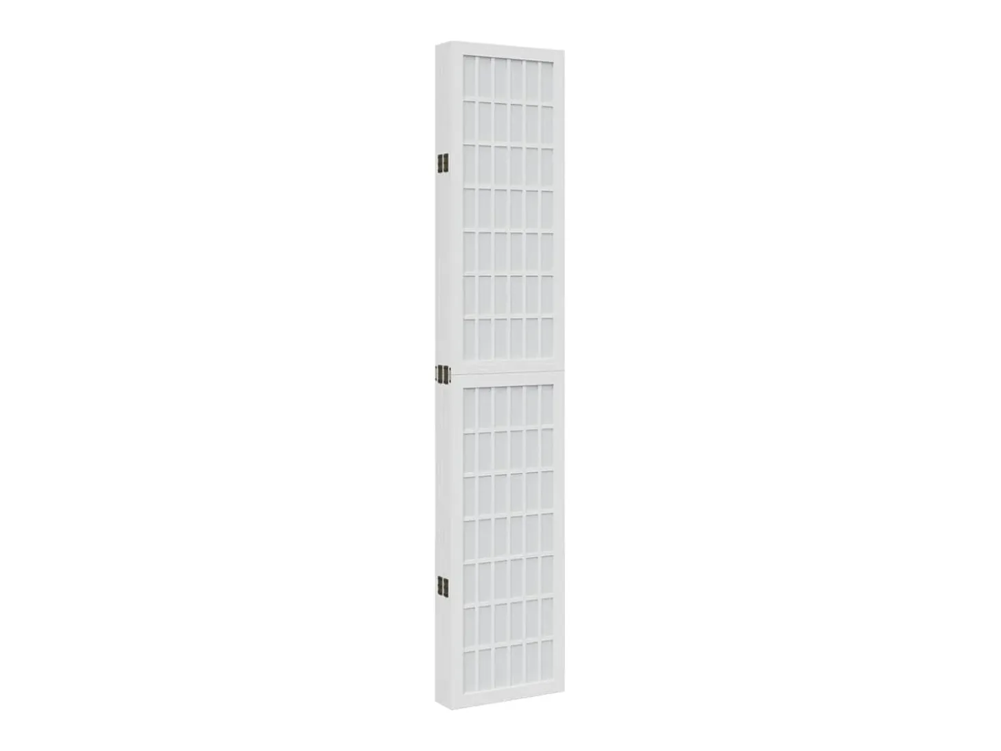 Tabique divisorio de 6 paneles en madera maciza de paulownia blanca