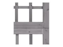 Tabique divisorio de 6 paneles/celosía de madera maciza de abeto