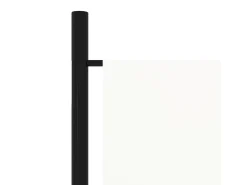 Tabique divisorio de 5 paneles, blanco, 250 x 180 cm