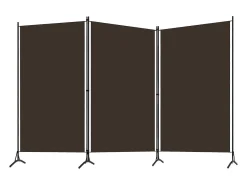 Sale Tabique divisorio de 3 paneles Marrón 260x180 cm Marru00f3n