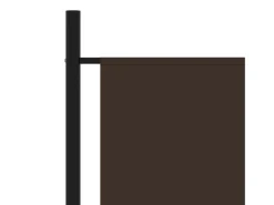 Sale Tabique divisorio de 3 paneles Marrón 260x180 cm Marru00f3n