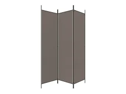 Tabique divisorio de 3 paneles Antracita 150x220 cm Tejido