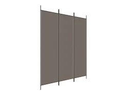 Tabique divisorio de 3 paneles Antracita 150x220 cm Tejido