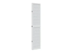 Tabique divisorio de 4 paneles en madera maciza de paulownia blanca