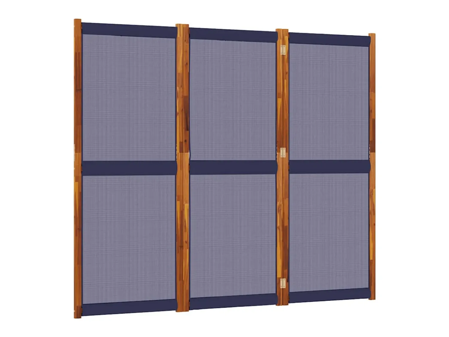 Sale Tabique divisorio de 3 paneles oscuro 210x180 cm Azul