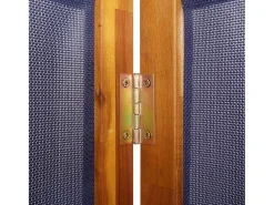 Sale Tabique divisorio de 3 paneles oscuro 210x180 cm Azul