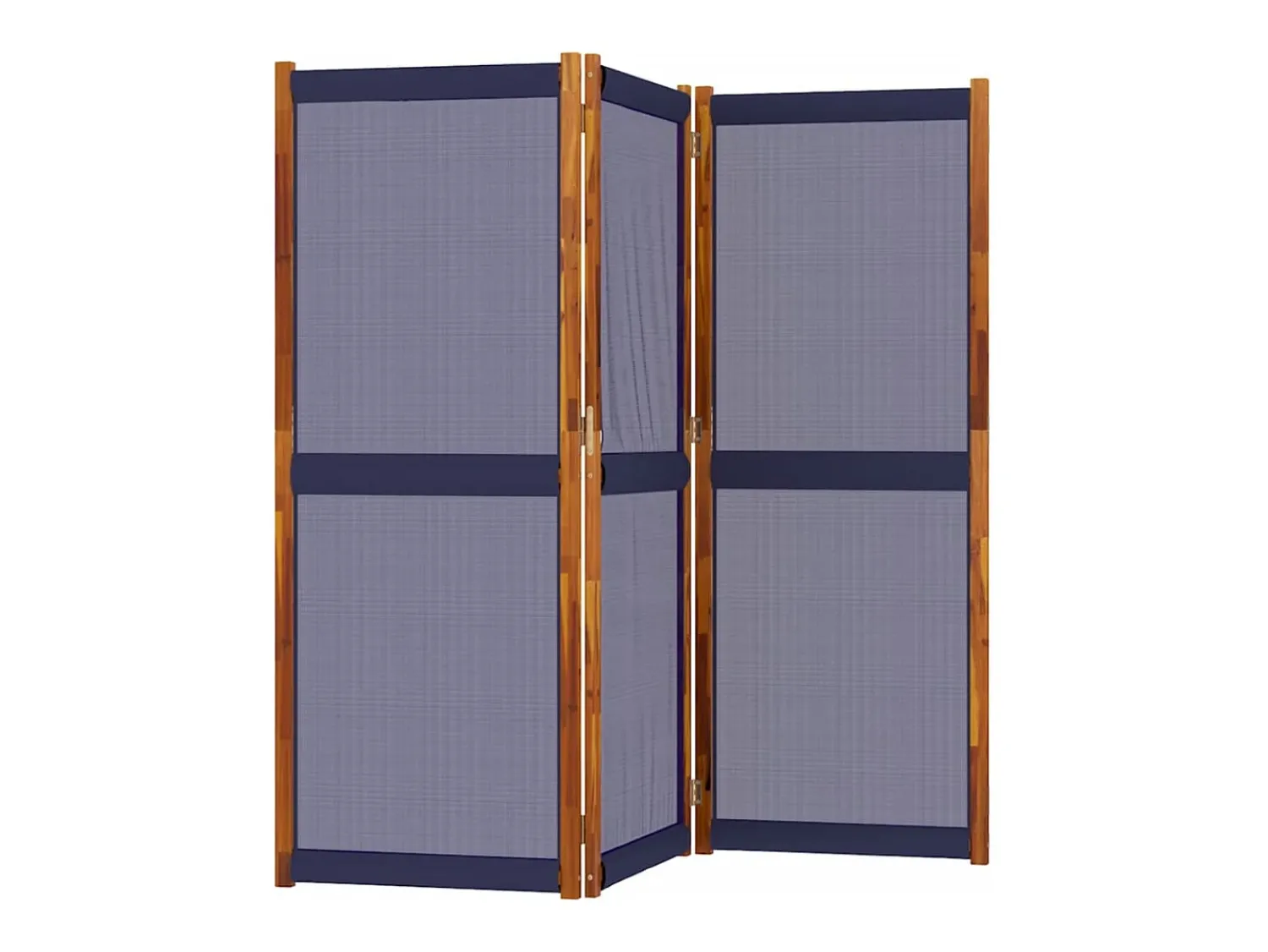 Sale Tabique divisorio de 3 paneles oscuro 210x180 cm Azul