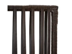 Sale Tabique divisorio de mimbre de resina de 4 paneles Gris