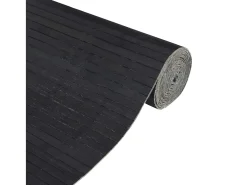 Tabique divisorio gris 165x400 cm bambú