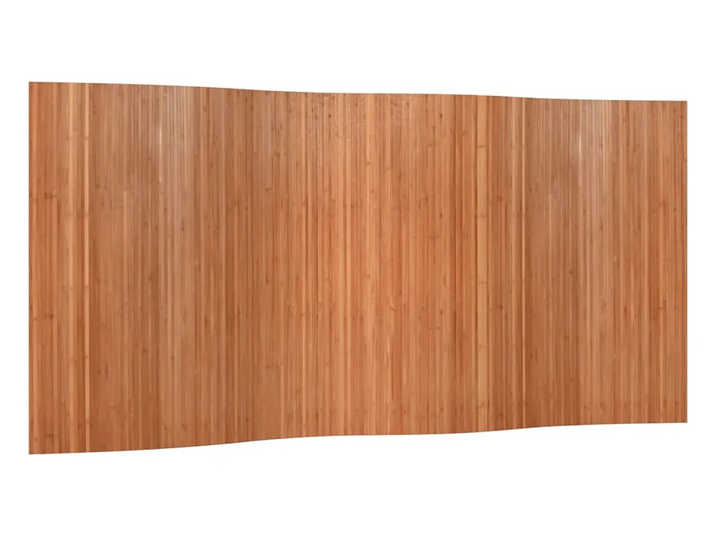 Tabique divisorio marrón 165x400 cm bambú