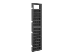 Tabique divisorio/celosía de 4 paneles de madera maciza de abeto