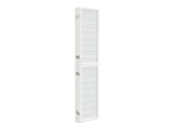 Tabique plegable 5 paneles 200x170 cm Blanco