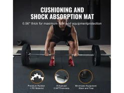 Tapete Entrelazado SucceBuy de 1.4 cm de Grosor para Gimnasio, 25 Piezas, Superficie de Goma, Color Negro y Azul