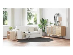 Online Tapiz Antracita 160 x 230 cm Poliéster Gris