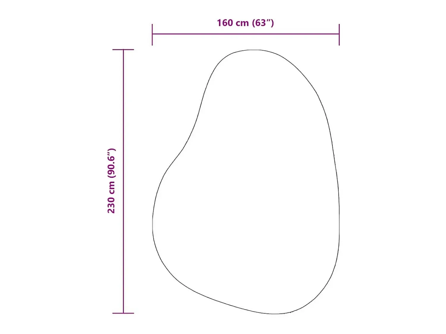 Online Tapiz Antracita 160 x 230 cm Poliéster Gris