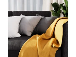 Soleil d'ocre Ropa De Casa^Tartan, Manta ADELE 140X200 cm Amarillo