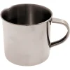 Taza de acero inoxidable de pared simple 35cl, altura 7,7 cm, peso 74g