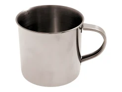Taza de acero inoxidable de pared simple 35cl, altura 7,7 cm, peso 74g