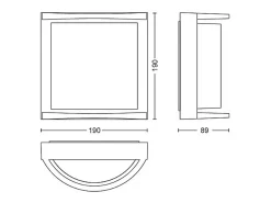 TechBrey Aplique de Pared LED 12W PHILIPS Samondra