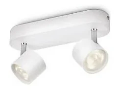 TechBrey Lámpara de Techo LED Regulable 2 Focos 2x4.5W PHILIPS Star