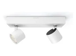 Best Ledkia TechBrey Lámpara de Techo LED Regulable WarmGlow 2 Focos 2x4.5W PHILIPS Star Transparente