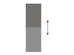 Tejido para estor enrollable opaco ancho 35,7 cm poliéster