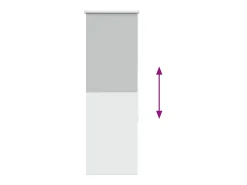 Sale Tejido para estor enrollable opaco ancho 50,7 cm poliéster Gris