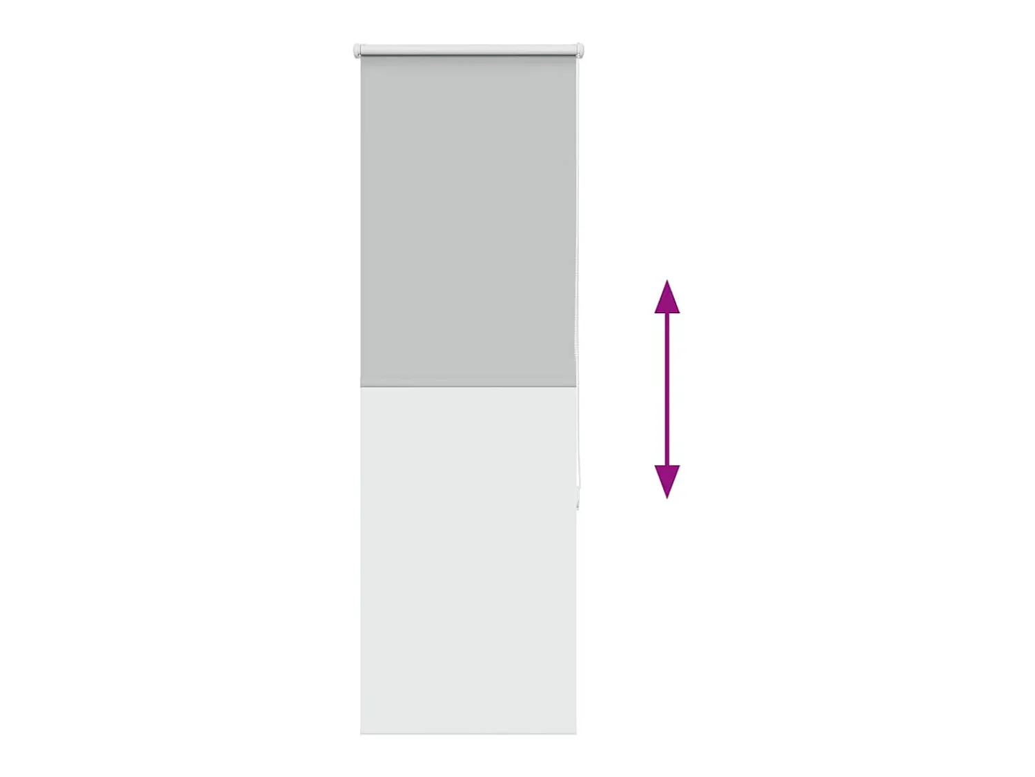 Sale Tejido para estor enrollable opaco ancho 50,7 cm poliéster Gris