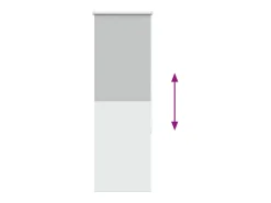 Tejido para estor enrollable opaco ancho 45,7 cm poliéster