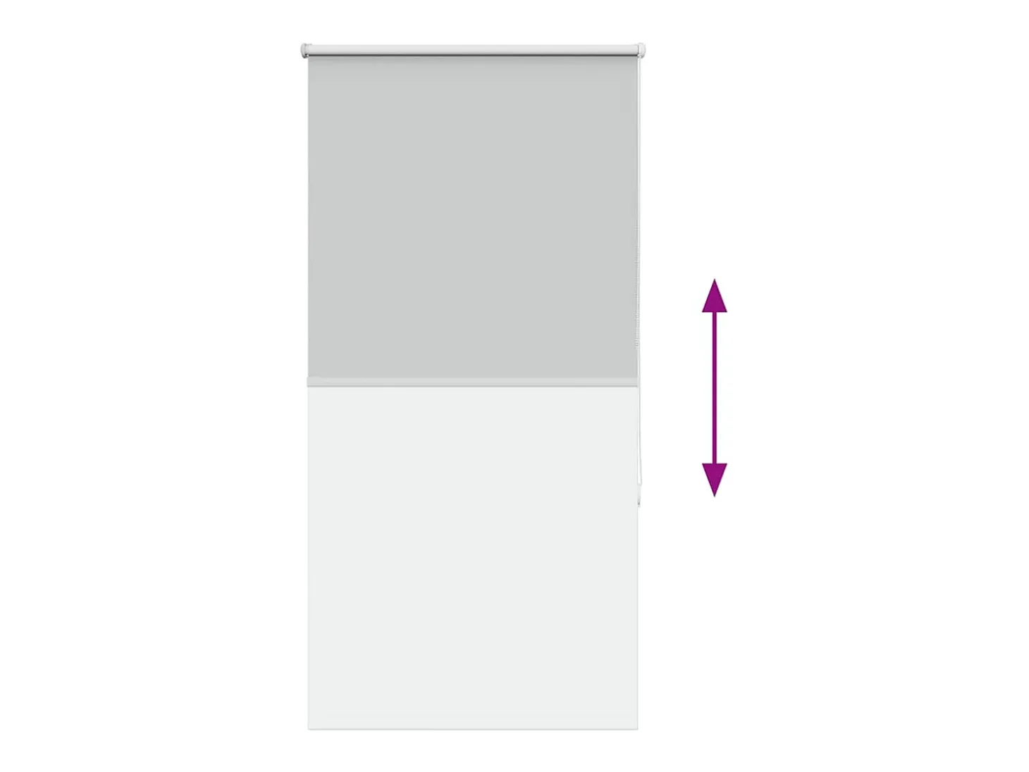 Tejido para estor enrollable opaco ancho 70,7 cm poliéster