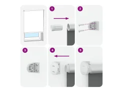 Sale Tejido para estor enrollable opaco ancho 100,7 cm poliéster Blanco