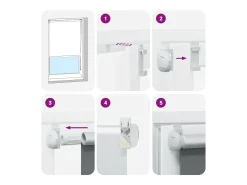 Tejido para estor enrollable opaco ancho 95,7 cm poliéster