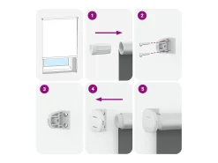 Tejido para estor enrollable opaco ancho 90,7 cm poliéster