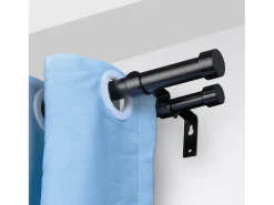 Tendones de Cortinas de Doble Vara SucceBuy, Longitud Ajustable de 36 a 72 Pulgadas, Terminos de Tapón