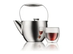 Sale Bodum Tetera Columbia de Vidrio 1,5 L - Diseño Elegante y Resistente al Calor Gris