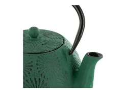 Tetera de hierro fundido Hanami verde esmeralda 1,2 L