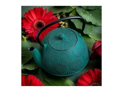 Tetera de hierro fundido Hanami verde esmeralda 1,2 L