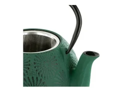 Tetera de hierro fundido Hanami verde esmeralda 1,2 L