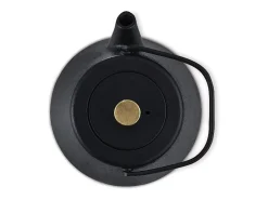 Presentación Y Servicio^Tetera de Hierro Fundido Saga 1.2L Inducción Beka - Diseño Japonés Negro con Filtro de Té Incluido