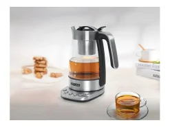 Discount Tetera eléctrica Muse MS-320T 1,2L acero inoxidable con infusor, control de temperatura 80-100°C, apagado automático y función mantener caliente