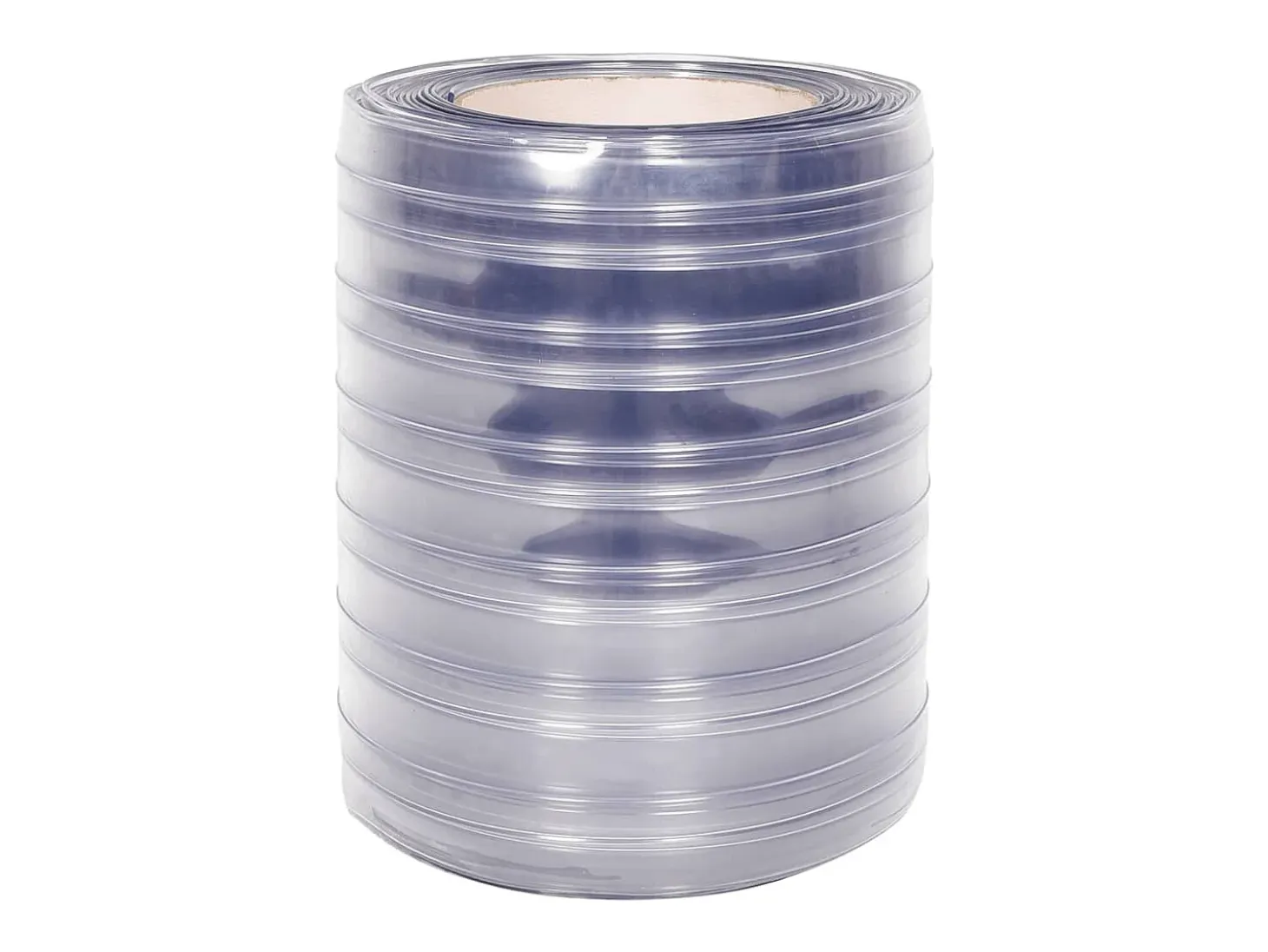 Tira de cortina para puertas PVC transparente 300x2,6 mm 25 m ES898359