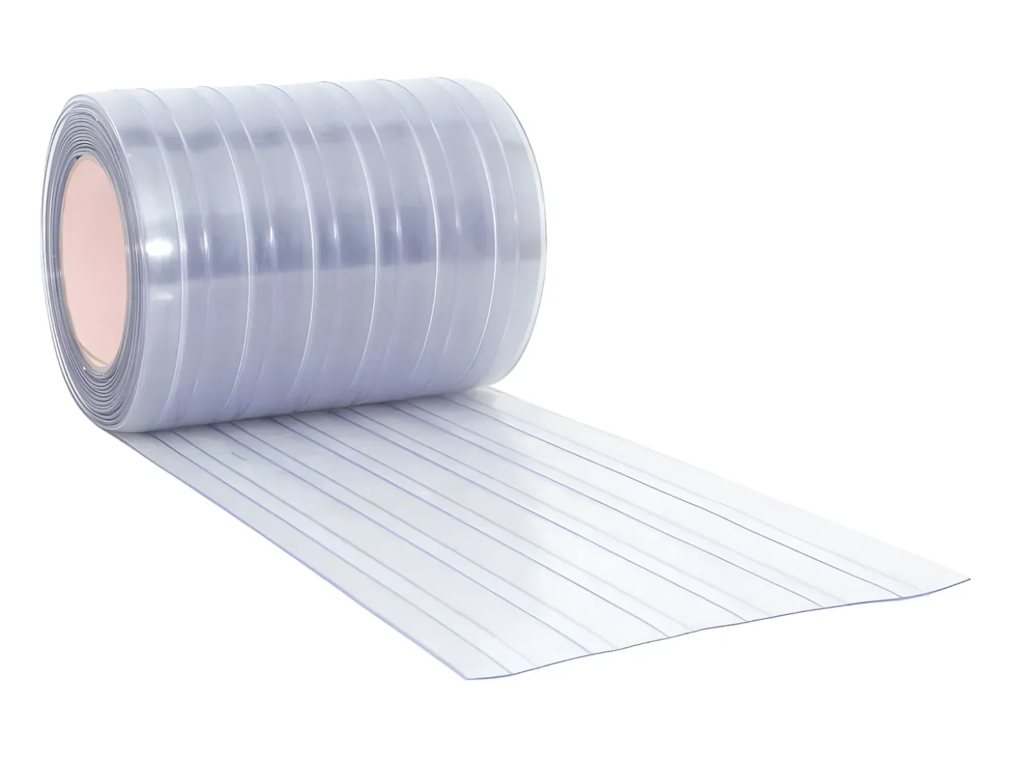Tira de cortina para puertas PVC transparente 300x2,6 mm 25 m ES898359