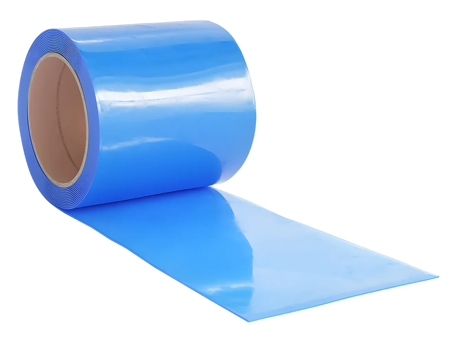 Tira de cortina para puertas PVC azul 200x1,6 mm 10 m ES849491