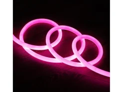 Tira LED Neón Regulable 220V Rosa Circular 360 9W/m Corte 100cm IP67 a Medida 3 m