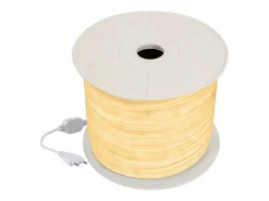 Tira LED Neón Regulable 220V BOBINA 50m Blanco Cálido Circular 360 9W/m Corte 100cm IP67 Blanco Cálido