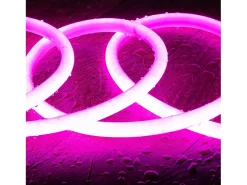 Tira LED Neón Regulable 220V Circular SFLEX17 8W/m Corte 100cm IP65 a Medida Rosa 5 m