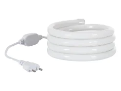 New Ledkia Tira LED Neón Regulable 220V Amarillo Circular 360 9W/m Corte 100cm IP67 a Medida 10 m Blanco